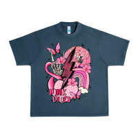 Midnight Navy pink vibes Urban Heavy Tee - MaliasSmallBusiness