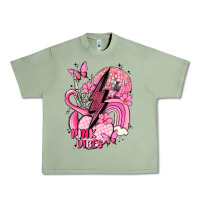 Oil Green pink vibes Urban Heavy Tee - MaliasSmallBusiness