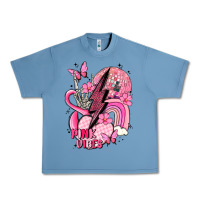 Pebble Blue pink vibes Urban Heavy Tee - MaliasSmallBusiness