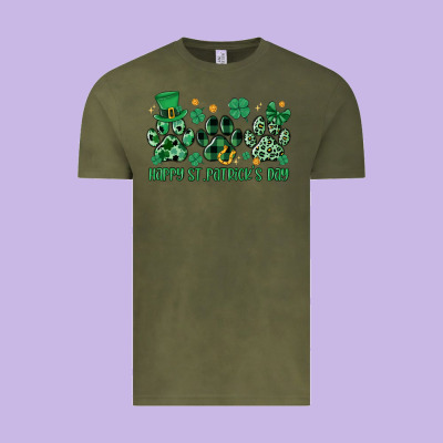Happy St.patrick's Day Vintage Tee Designed By Maliassmallbusiness