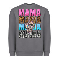 Storm mama skeleton peace leopard pattern Heavyweight Sweatshirt - NancyCooperArtShop