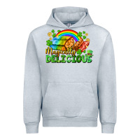 Heather Grey magically delicious St. Patricks Day Urban Hoodie - FaDigitalArtStudio