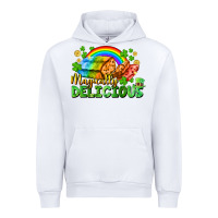 White magically delicious St. Patricks Day Urban Hoodie - FaDigitalArtStudio