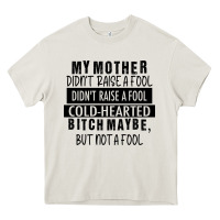 Cream my mother black Heavy Core Tee - RacoonDesign