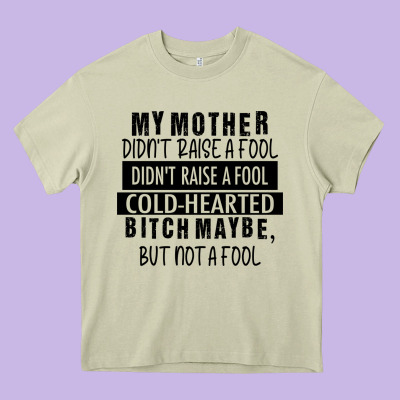 My Mother Black Heavy Core Tee Designed By Racoondesign