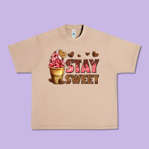 Stay Sweet Urban Heavy Tee Designed By Adodesignshop