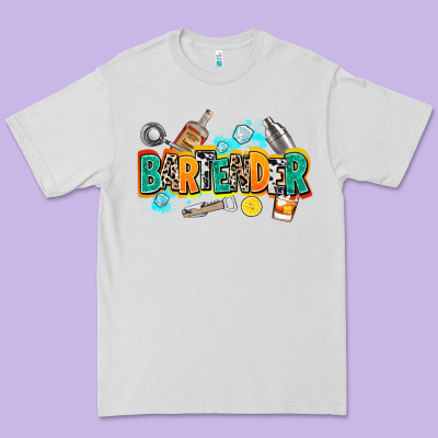 Bartender Premium Tee Designed By Adodesignshop