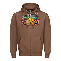 Chestnut Softball Mom Zipper Hoodie - Bettercallsaul
