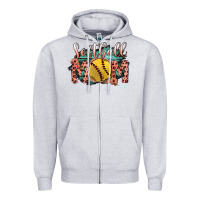 Heather Grey Softball Mom Zipper Hoodie - Bettercallsaul