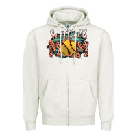 Oatmeal Heather Softball Mom Zipper Hoodie - Bettercallsaul