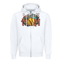 White Softball Mom Zipper Hoodie - Bettercallsaul