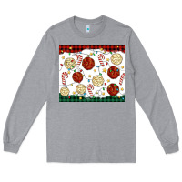 Heather Grey christmas conchas Long Sleeve Tee - MaliasSmallBusiness
