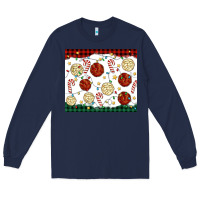 Navy christmas conchas Long Sleeve Tee - MaliasSmallBusiness