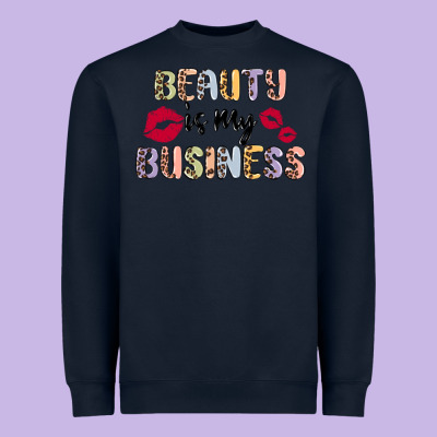 Beauty Is My Business Heavyweight Sweatshirt Designed By Maliassmallbusiness