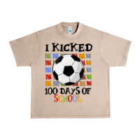 French Oak i kicked 100 days of school Urban Heavy Tee - MaliasSmallBusiness