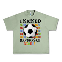 Oil Green i kicked 100 days of school Urban Heavy Tee - MaliasSmallBusiness