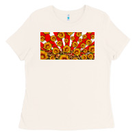 Bone usa sunflowers leopard license plate Ladies Tee - HRA Design Shop
