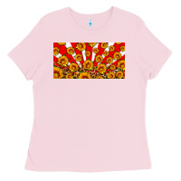 Bubblegum Pink usa sunflowers leopard license plate Ladies Tee - HRA Design Shop