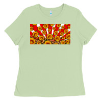Matcha usa sunflowers leopard license plate Ladies Tee - HRA Design Shop