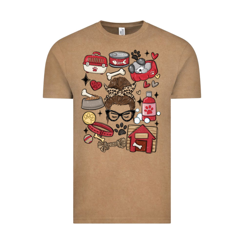 Can't Talk Right Now I'm Busy Doing Dog Mom Vintage Tee by MaliasSmallBusiness | Teevron