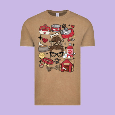 Can't Talk Right Now I'm Busy Doing Dog Mom Vintage Tee Designed By Maliassmallbusiness