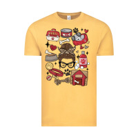 Vintage Mustard can't talk right now i'm busy doing dog mom Vintage Tee - MaliasSmallBusiness
