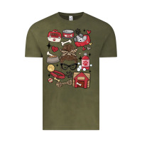 Vintage Olive can't talk right now i'm busy doing dog mom Vintage Tee - MaliasSmallBusiness
