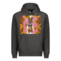 Charcoal Heather skull mom sunflowers Premium Hoodie - TumblerDesignByShophia