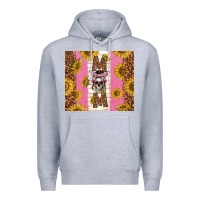 Heather Grey skull mom sunflowers Premium Hoodie - TumblerDesignByShophia