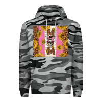 Slate Camo skull mom sunflowers Premium Hoodie - TumblerDesignByShophia
