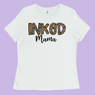 ınked Mama Ladies Tee Designed By Cowhidedigitalart