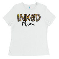 White ınked mama Ladies Tee - CowhideDigitalArt