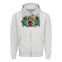 Dove Grey Football Mom Zipper Hoodie - Bettercallsaul