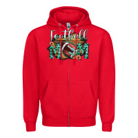Red Football Mom Zipper Hoodie - Bettercallsaul