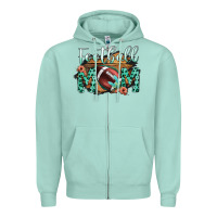 Seafoam Football Mom Zipper Hoodie - Bettercallsaul