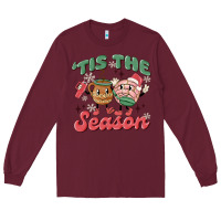 Burgundy mexican christmas tis the season Long Sleeve Tee - MaliasSmallBusiness
