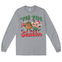 Heather Grey mexican christmas tis the season Long Sleeve Tee - MaliasSmallBusiness