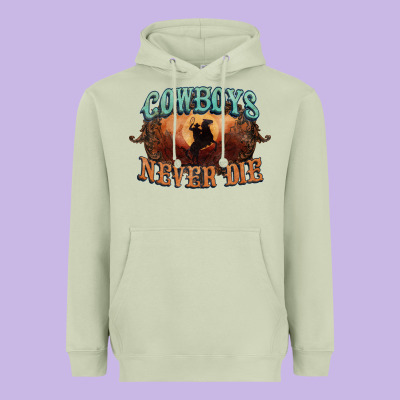 Cowboys Never Die Heavyweight Hoodie Designed By Howdyjamesfarm