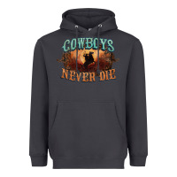 Smoke Cowboys never die Heavyweight Hoodie - HowdyJamesFarm