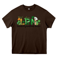 Chocolate Brown st. patricks day registered nurse lpn heart Heavy Core Tee - BarkalooDesign