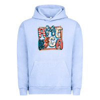Pigment Grape Ice America with lightning bolt 4th of july Urban Hoodie - FaDigitalArtStudio