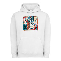 Pigment Lunar Rock America with lightning bolt 4th of july Urban Hoodie - FaDigitalArtStudio