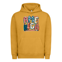 Pigment Peanut Butter America with lightning bolt 4th of july Urban Hoodie - FaDigitalArtStudio