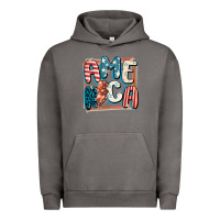 Pigment Tornado America with lightning bolt 4th of july Urban Hoodie - FaDigitalArtStudio