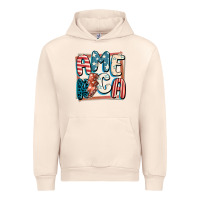 Sandshell America with lightning bolt 4th of july Urban Hoodie - FaDigitalArtStudio