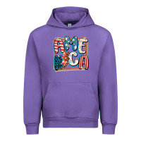 Tulip America with lightning bolt 4th of july Urban Hoodie - FaDigitalArtStudio