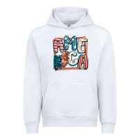 White America with lightning bolt 4th of july Urban Hoodie - FaDigitalArtStudio