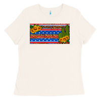 Bone usa sunflower and cactus license plate Ladies Tee - HRA Design Shop