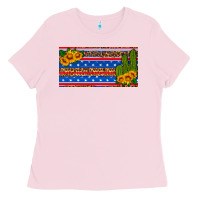 Bubblegum Pink usa sunflower and cactus license plate Ladies Tee - HRA Design Shop