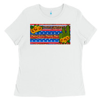 White usa sunflower and cactus license plate Ladies Tee - HRA Design Shop